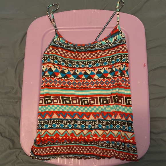 Aztec Print Y2K Tank Top - Picture 3 of 5